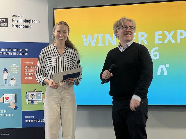 Solveigh König receiving her award Solveigh König receiving her award